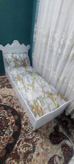 روتختی یکنفره ماربل سفیدطوسی