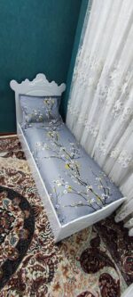 روتختی یکنفره شکوفه طوسی روشن