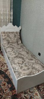 روتختی یکنفره گلدار زمینه نسکافه ای