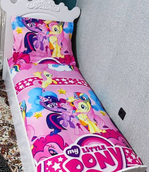 روتختی یک نفره دخترانه پونی کوچولو روکش تشک دخترانه صورتی pony پونی