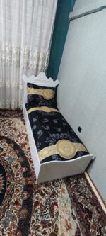 روتختی یکنفره طرح ورساچ مشکی کرم - Image 3